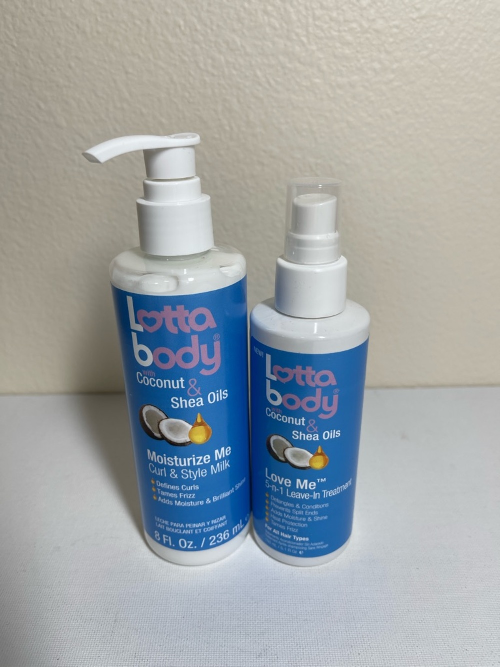 Lotta Body Coconut & Shea Oils Moisturize Me Curl & Style Milk set